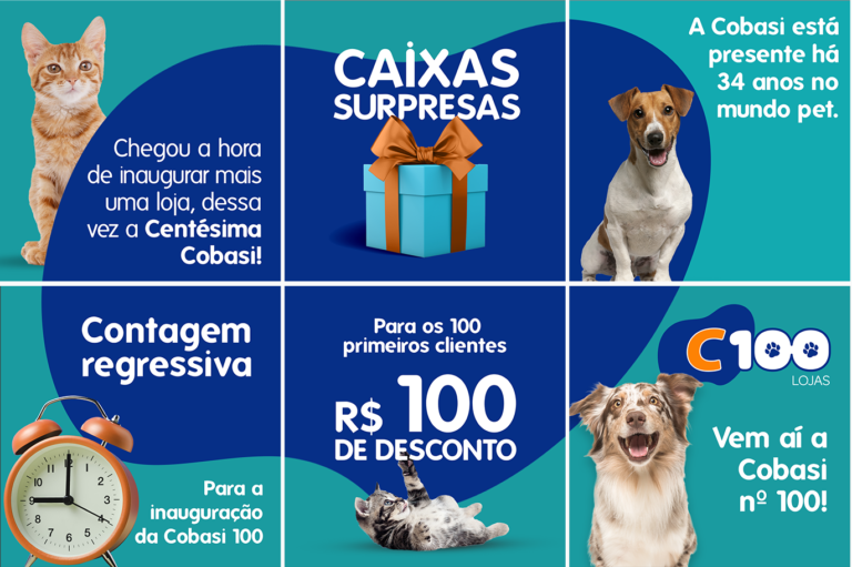 F&Q assina campanha digital da centésima loja Cobasi
