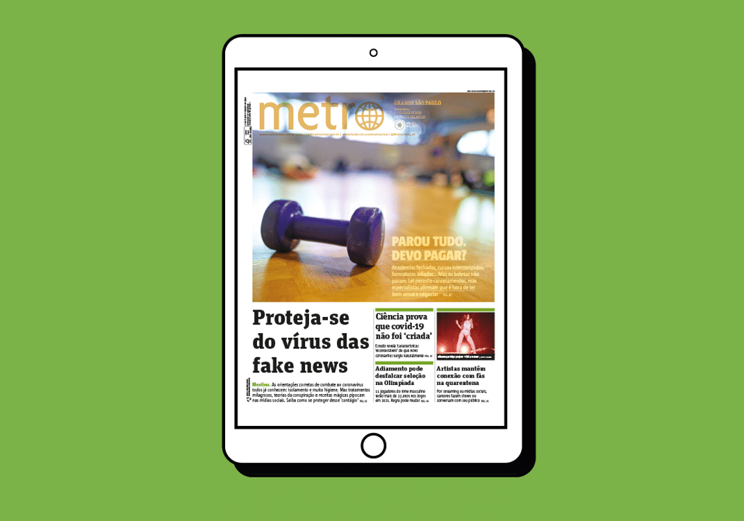 Metro Jornal Ganha Versão Digital E Passa A Ser Distribuído Por E Mail