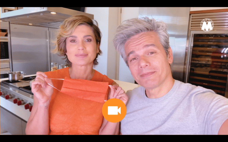 Otaviano Costa e Flavia Alessandra, em campanha do Supermercados Mundial, criada pela 3AW
