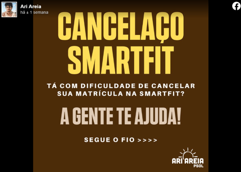 Patrocínio FakeNews - Cancelaço Smart Fit