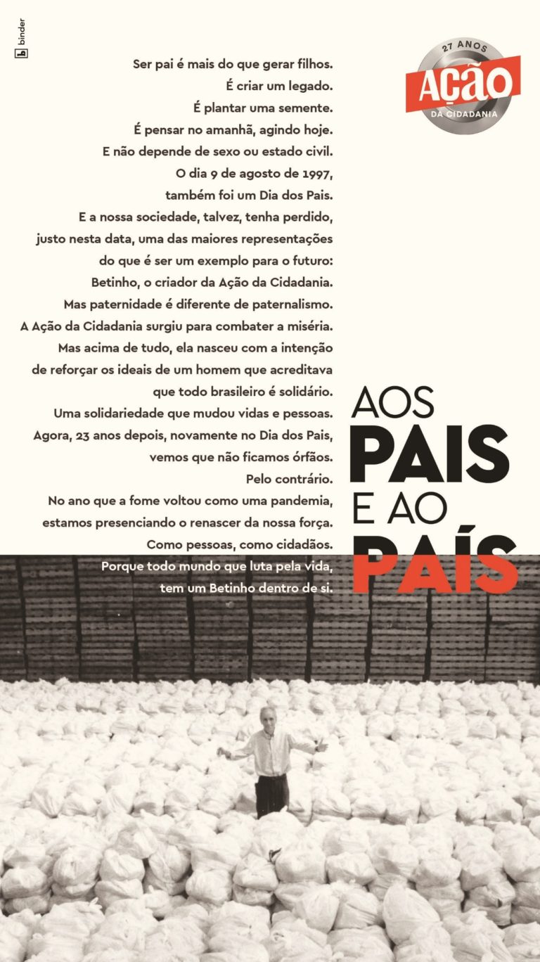 Binder - campanha ação a Cidadania