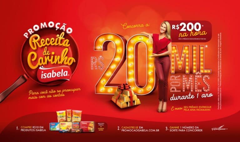 Promoção da Isabela, criada pela Mind