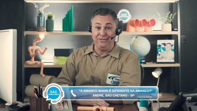 SAC da Amanco Wavin tira dúvidas sobre a mudança da marca.