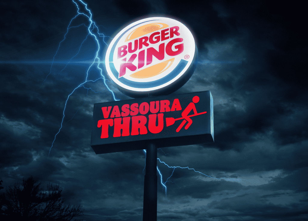 Vassoura Thru, nova promoção do Burger King, dá Whopper de graça para os consumidores.