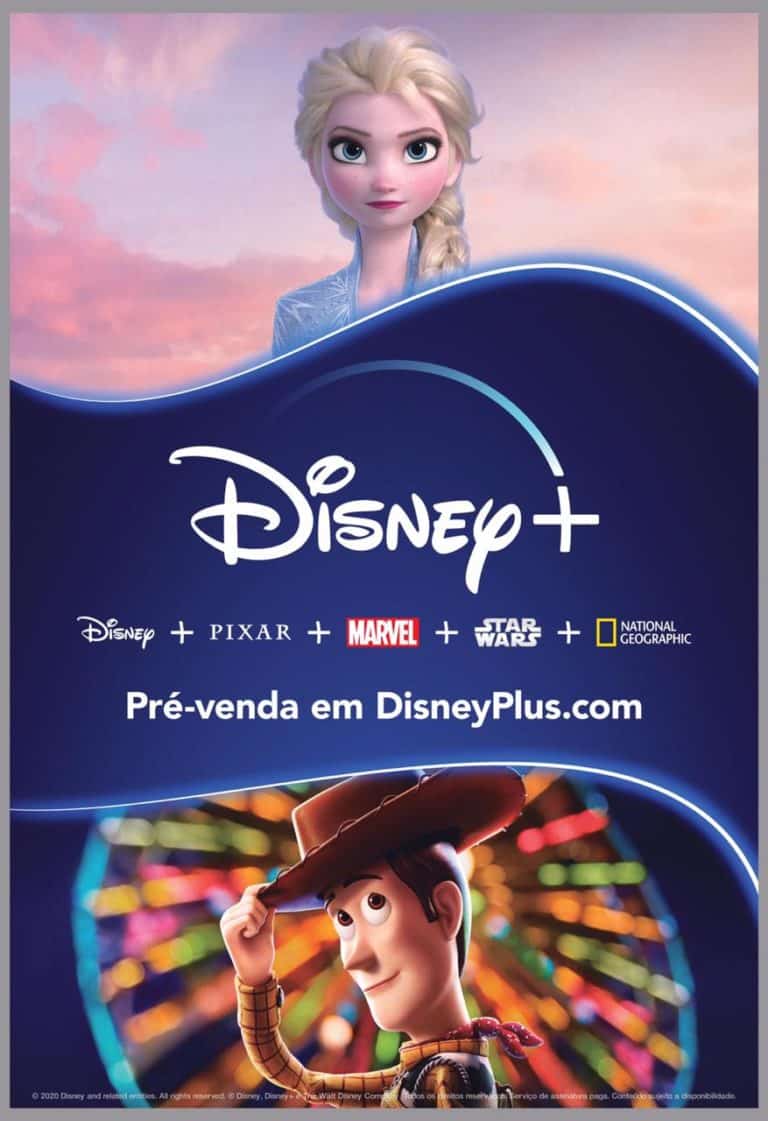 Perto da chegada ao Brasil, Disney Plus invade ruas e metrôs de SP e RJ.