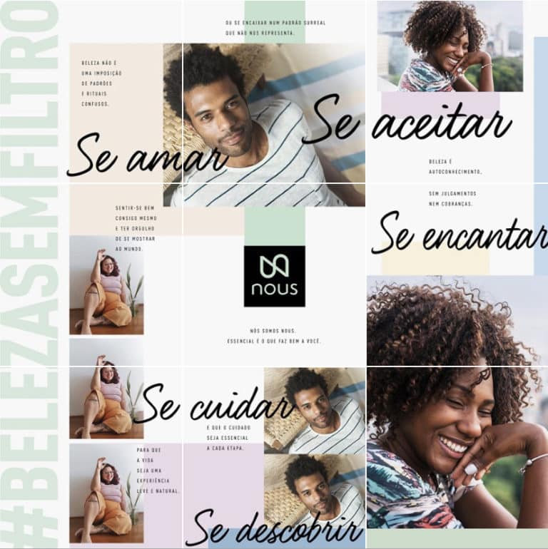 Nous, nova marca especializada em cuidados pessoais, aposta na diversidade da beleza.