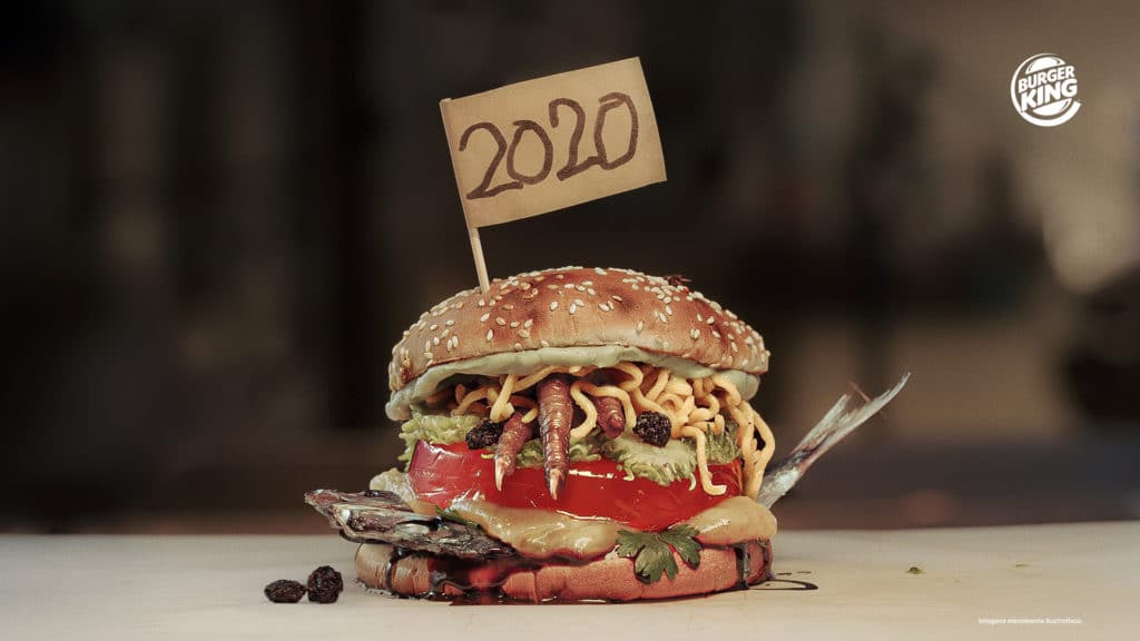 Burger King lança sanduíche com gosto de 2020.