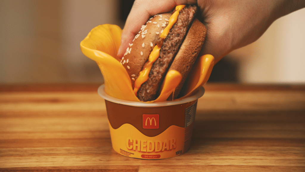 Atendendo aos pedidos dos consumidores, McDonald's lança pote de Molho Cheddar.