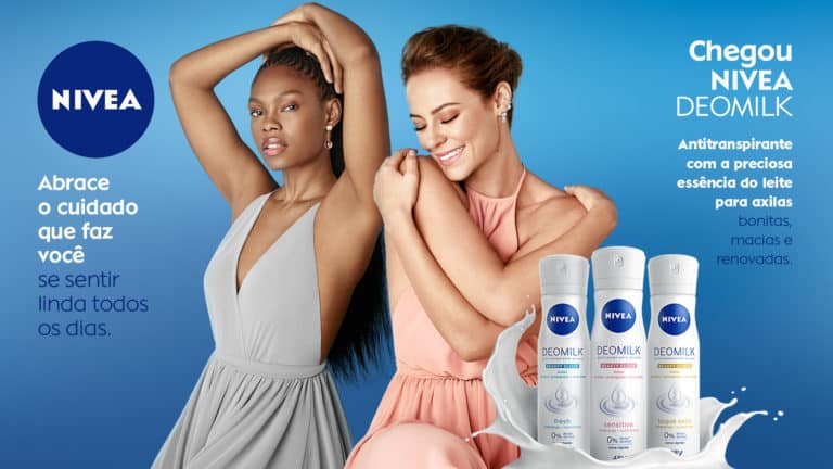 Paolla Oliveira e Xênia França estrelam campanha de NIVEA DEOMILK.