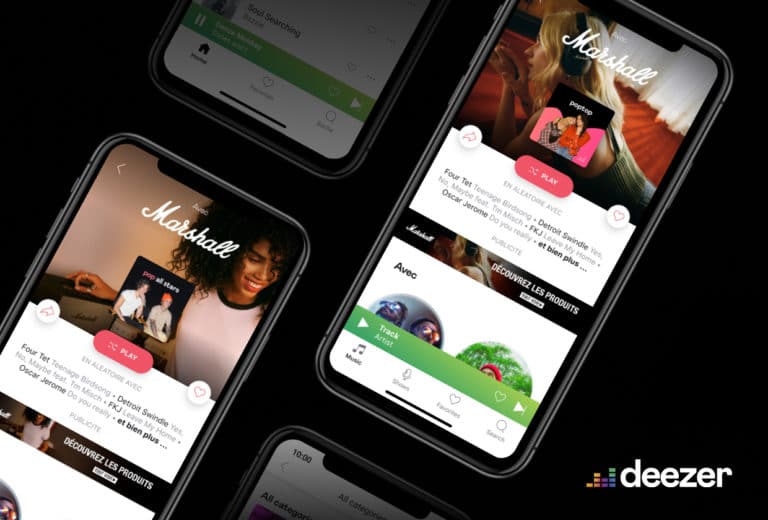 Deezer apresenta playlists patrocinadas para anunciantes.