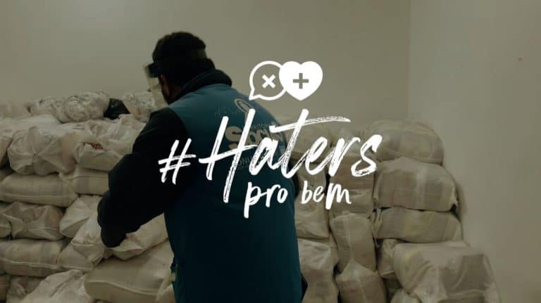 Projeto criado pela agência Purple Cow abre reflexão sobre ação de haters na internet.