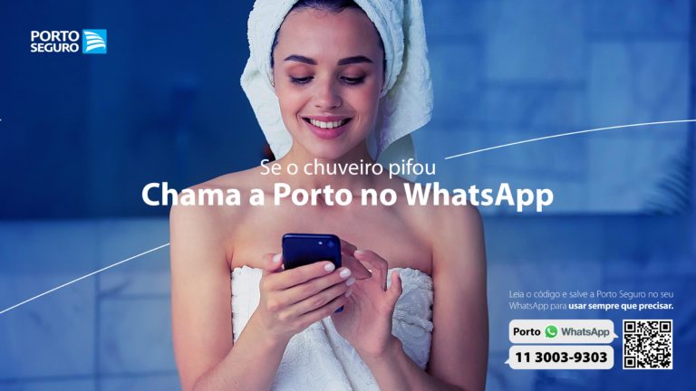 Porto Seguro incentiva atendimento por WhatsApp, em campanha criada pela REF+