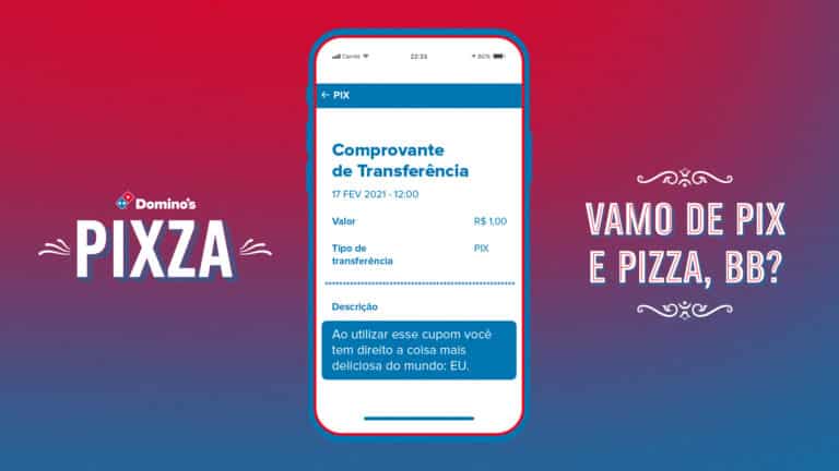 Domino’s Pizza flerta com usuários do twitter e lança o PIXza.