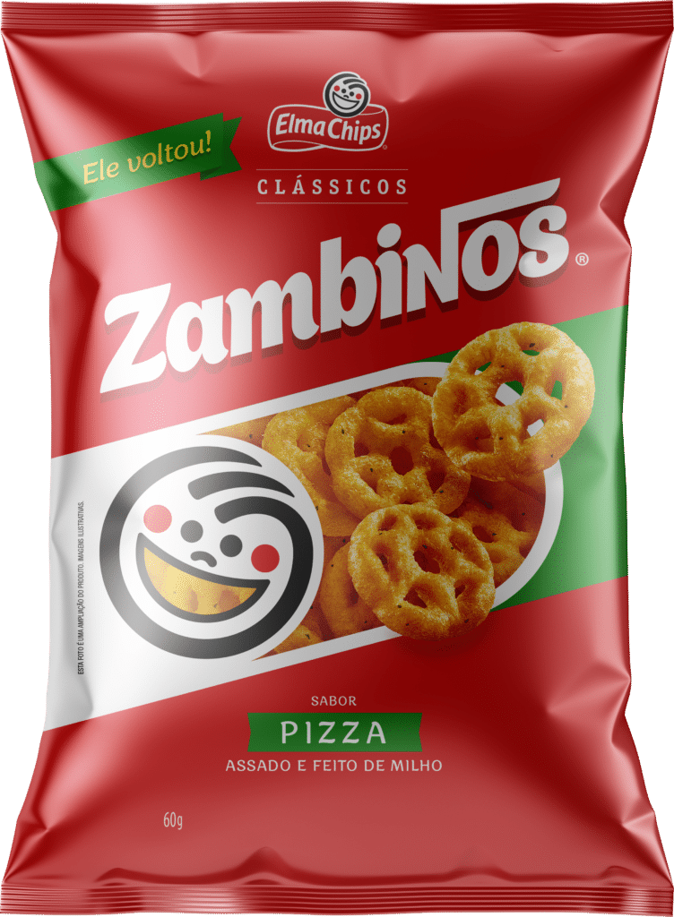 Elma Chips traz o clássico Zambinos de volta às prateleiras.