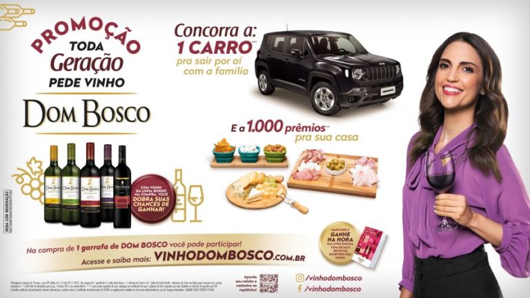 Vinho Dom Bosco lança campanha com Chris Flores.