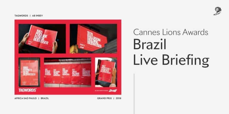 Cannes Lions Festival organiza webinar "Live Briefing Brazil".