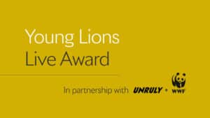 Young Lions e Unruly assumem parceria com WWF em competição criativa de 2021.