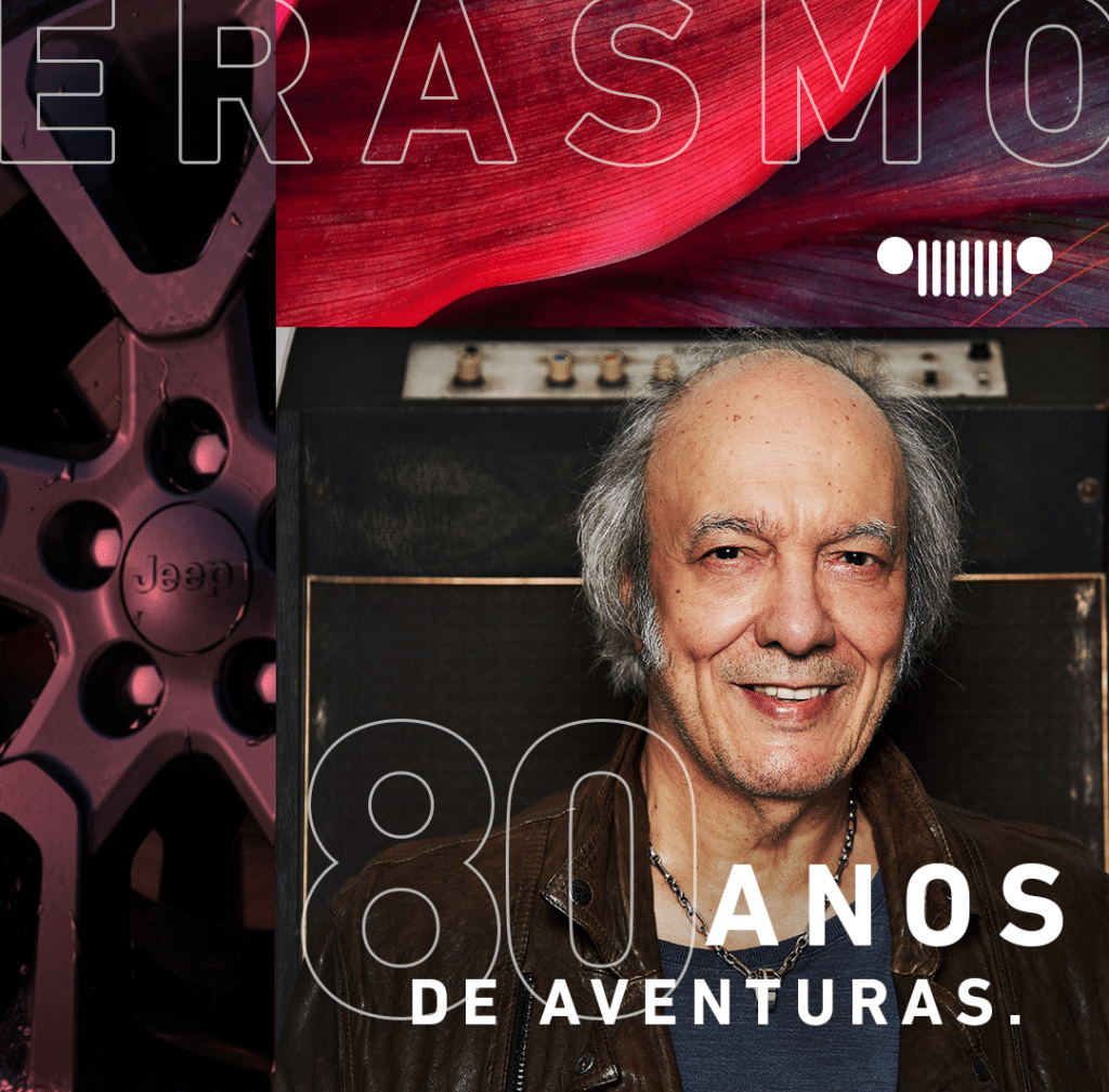 Erasmo Carlos estreia quarta temporada de podcast com a Jeep: "80 Anos de Aventuras"