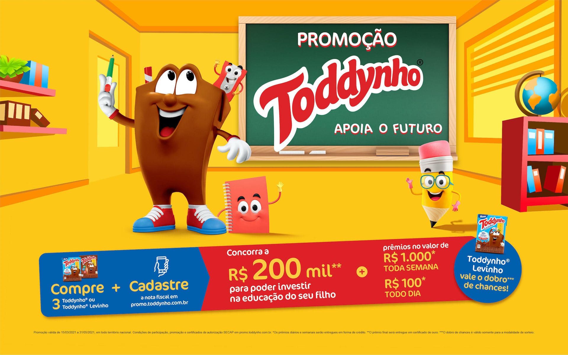 Toddynho®️ da 50% do dinheiro de volta* aos consumidores na ação