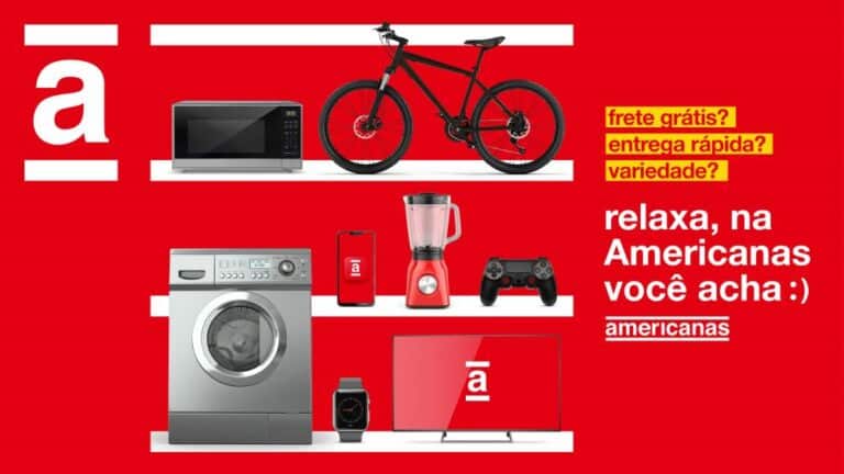 Reforçando o conceito de garantir a melhor experiência de compra para os clientes, a Americanas lança a campanha "Relaxa, na Americanas você acha :)", criada pela agência WMcCann.