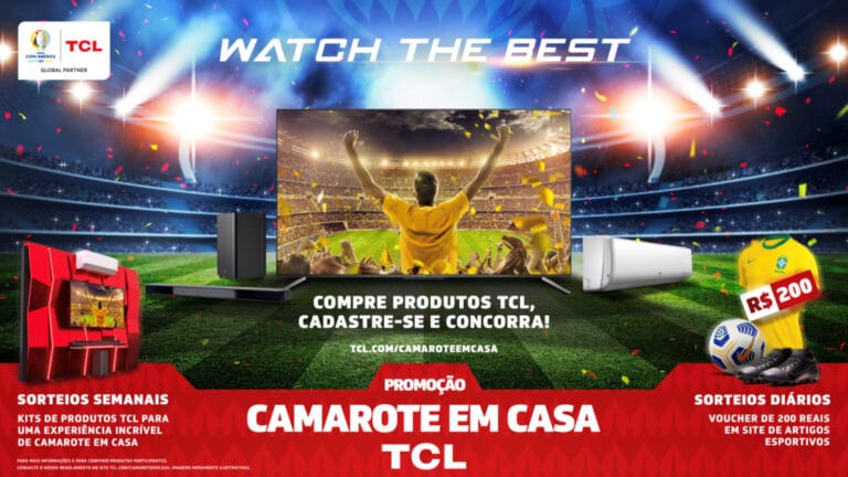 TCL prepara camarote em casa para Copa América