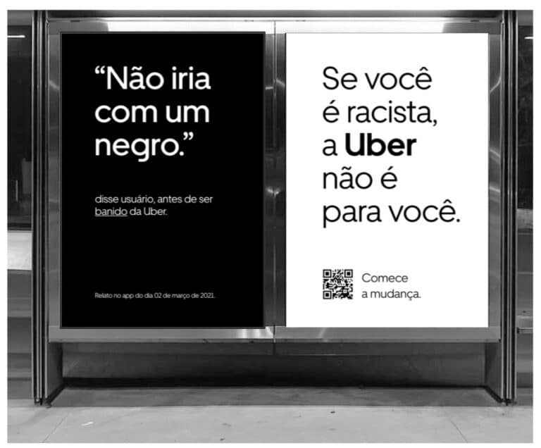 Uber promove educação antirracista para mídia OOH