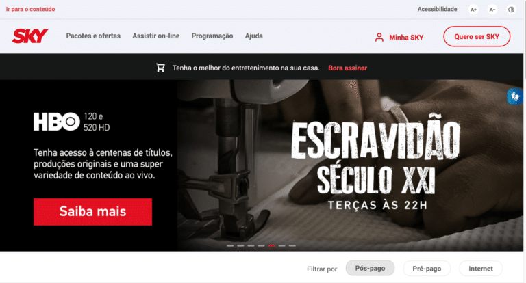 BBRO produz novo portal da SKY