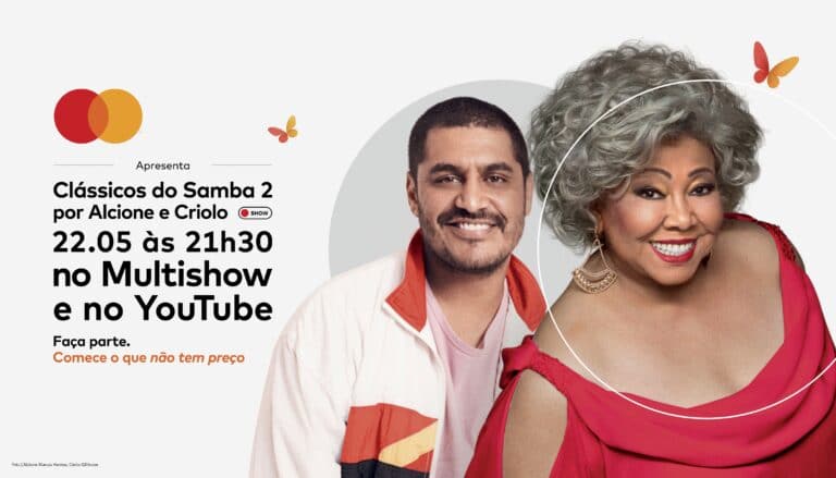 Alcione e Criolo se unem em encontro musical inédito e cantam clássicos do samba em iniciativa da Mastercard para combater a fome