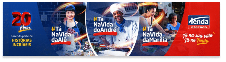 O Tenda Atacado, empresa referência no atacado e varejo de autosserviço, estreia nova campanha denominada "Tá na sua vida, tá no Tenda"