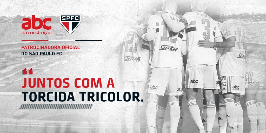 São Paulo FC e ABC Construção fecham patrocínio