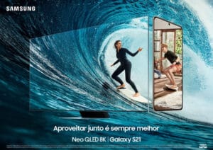 Samsung mostra combinação das TVs e Galaxy