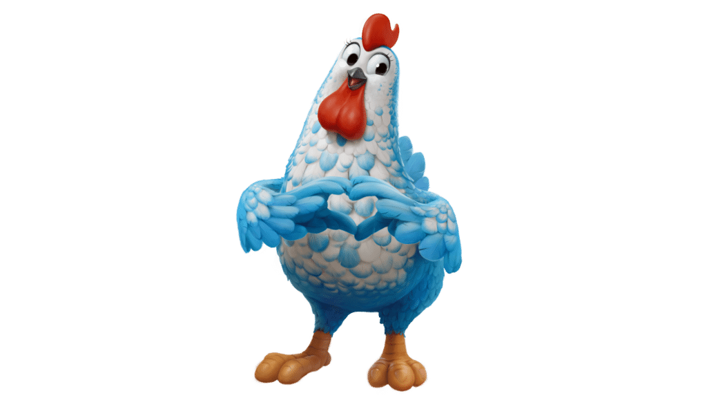 Maggi traz versão atualizada da galinha azul.
