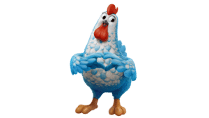 Maggi traz versão atualizada da galinha azul.