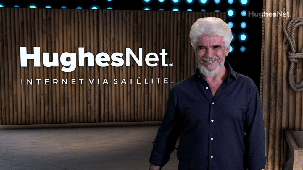Jackson Antunes em nova campanha da HughesNet