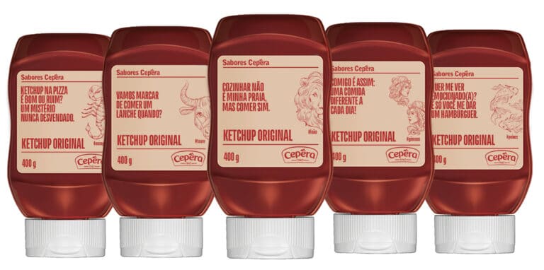 Cepêra traz novos rótulos de edição limitad.a do Ketchup