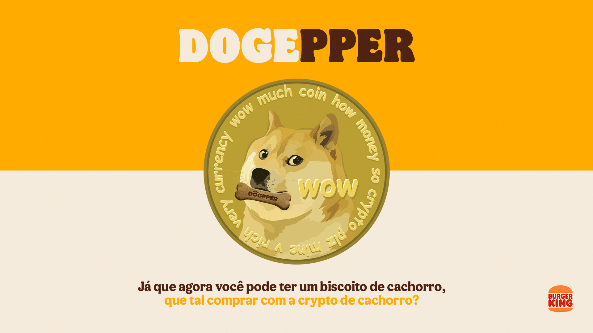 Burger King passa a vender DOGPPER através de DOGECOINS