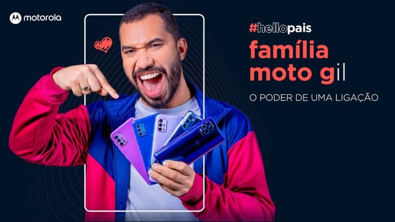 Gil do Vigor estrela campanha de Dia dos Pais da Motorola.