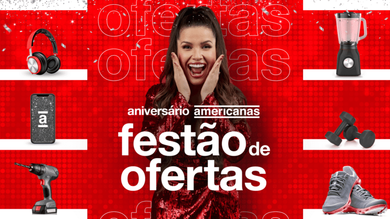 A Americanas celebra, com a campanha “Festão de Ofertas”, mais um aniversário com ofertas e condições especiais para seus clientes.
