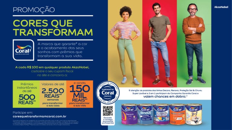 Coral transforma vida de consumidores em promoção.