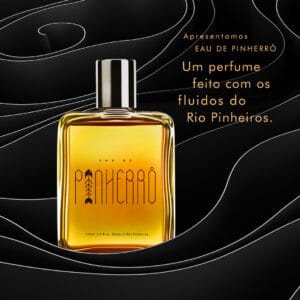 O movimento Volta Pinheiros desenvolve “perfume” com fluidos do Rio Pinheiros, manifesto contra métodos do projeto Novo Pinheiros.