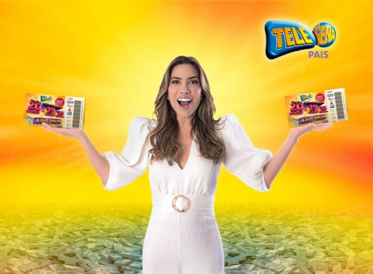Patrícia Abravanel estrela campanha da Tele Sena de Pais.