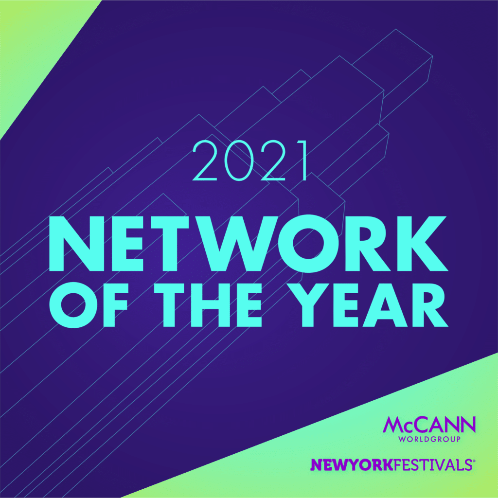 McCann Worldgroup é eleita Rede do Ano no New York Festivals 2021.
