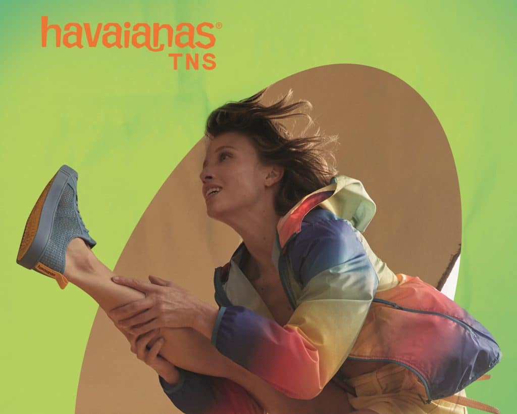 Havaianas lança o Havaianas TNS, primeiro tênis da marca que tem a preferência nacional em chinelos, que chega apostando na leveza.