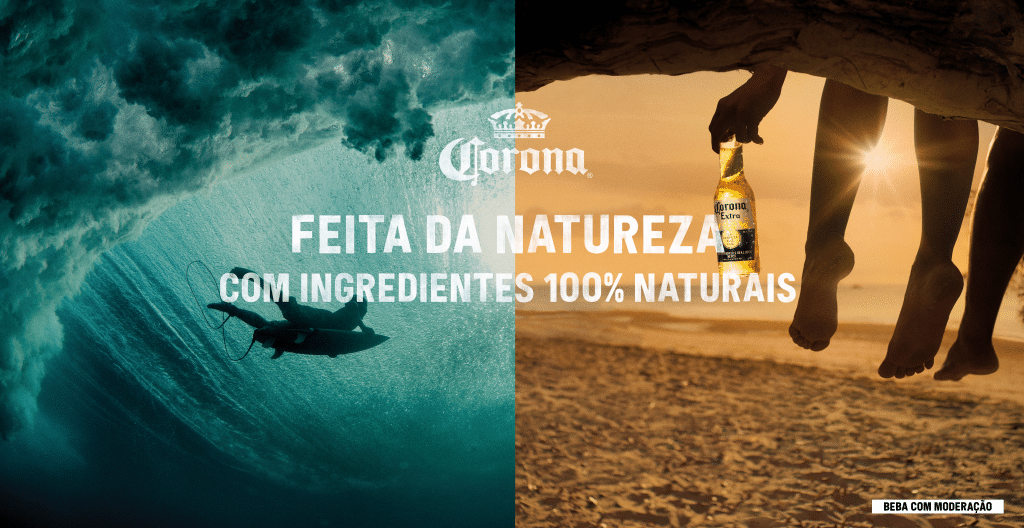 Corona cria campanha "Natural", celebrando a conexão da cerveja com a natureza, e convidando o público a se conectar com o mundo natural.