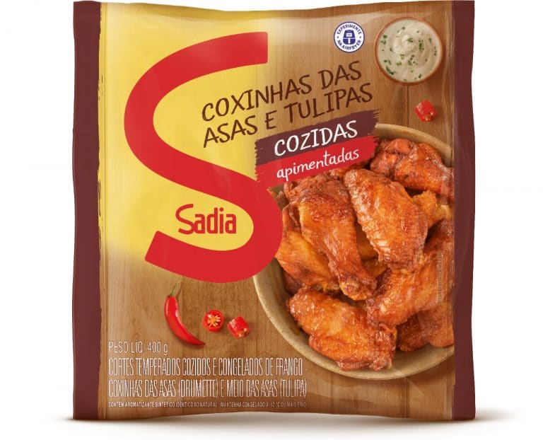 Sadia traz coxinhas das asas e tulipas cozidas apimentadas para o seu portfólio, reforçando uma categoria em amplo crescimento no país.
