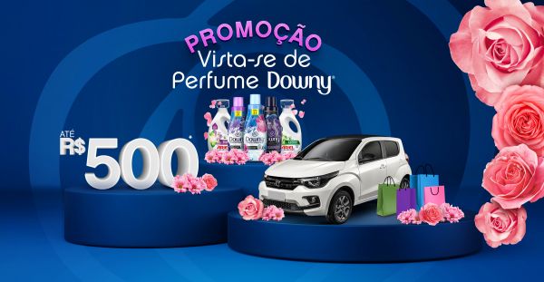 Promoção "Vista-se de Perfume Downy" celebra 10 anos da marca no Brasil.
