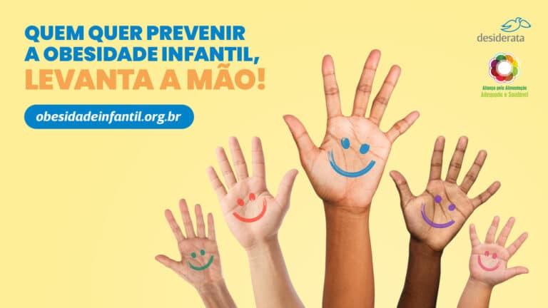 O Instituto Desiderata cria campanha que convida a população carioca a apoiar a aprovação de lei que luta para conter a obesidade infantil.