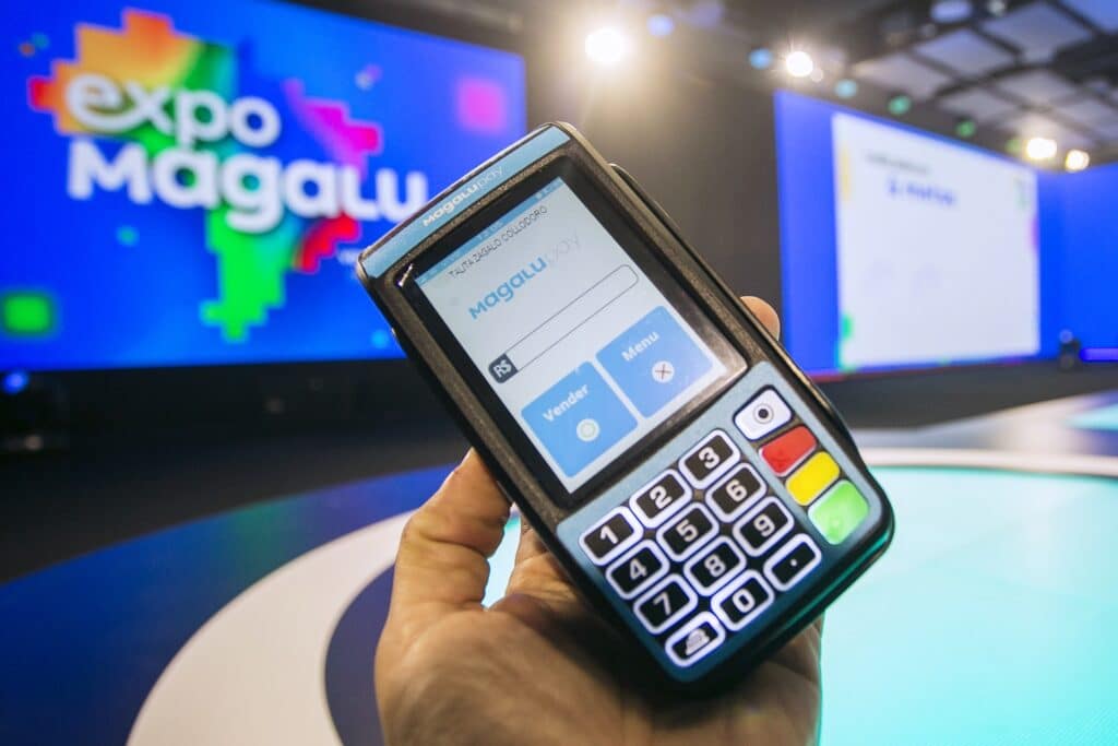 O Magalu lançou nesta terça, durante o Expo Magalu, três modelos de maquininhas de pagamento com cartão, as “Magalupay”.