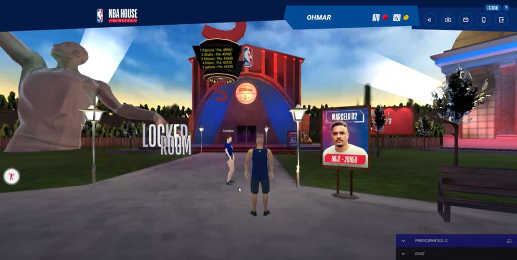 NBA House, projeto desenvolvido pela Umantech e VRGlass, levou os internautas a uma experiência virtual inédita no ambiente da NBA.
