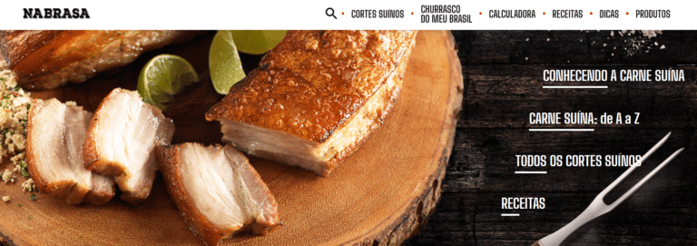 Perdigão aposta em conteúdo dedicado a cortes suínos para churrasco.